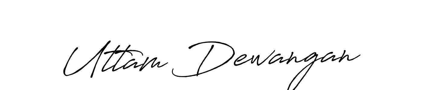 Also we have Uttam Dewangan name is the best signature style. Create professional handwritten signature collection using Antro_Vectra_Bolder autograph style. Uttam Dewangan signature style 7 images and pictures png