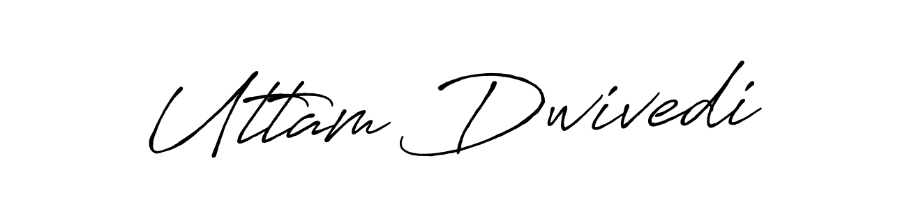 Make a beautiful signature design for name Uttam Dwivedi. With this signature (Antro_Vectra_Bolder) style, you can create a handwritten signature for free. Uttam Dwivedi signature style 7 images and pictures png