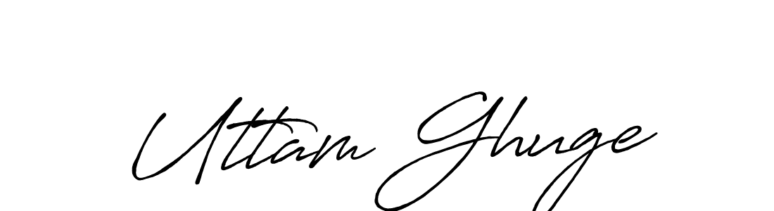 How to Draw Uttam Ghuge signature style? Antro_Vectra_Bolder is a latest design signature styles for name Uttam Ghuge. Uttam Ghuge signature style 7 images and pictures png