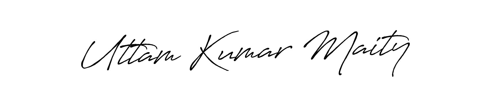 Uttam Kumar Maity stylish signature style. Best Handwritten Sign (Antro_Vectra_Bolder) for my name. Handwritten Signature Collection Ideas for my name Uttam Kumar Maity. Uttam Kumar Maity signature style 7 images and pictures png