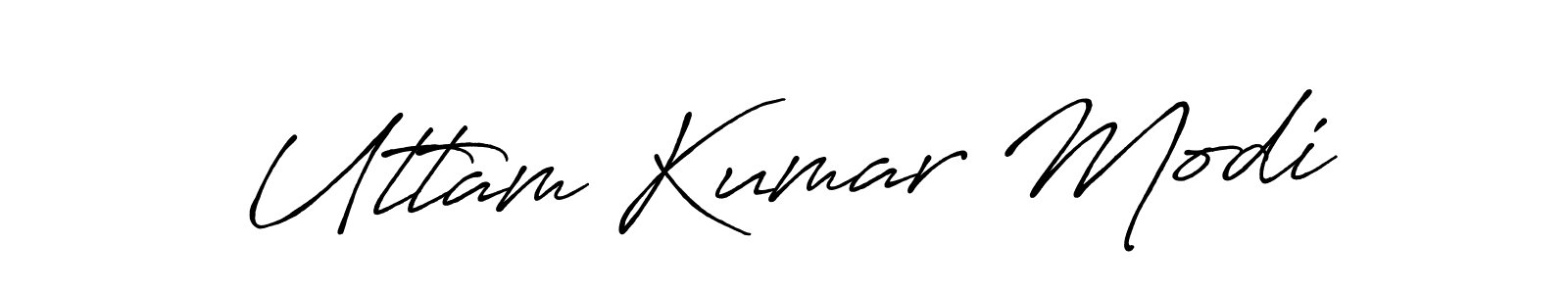 Use a signature maker to create a handwritten signature online. With this signature software, you can design (Antro_Vectra_Bolder) your own signature for name Uttam Kumar Modi. Uttam Kumar Modi signature style 7 images and pictures png