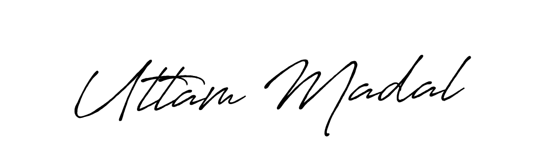 Similarly Antro_Vectra_Bolder is the best handwritten signature design. Signature creator online .You can use it as an online autograph creator for name Uttam Madal. Uttam Madal signature style 7 images and pictures png