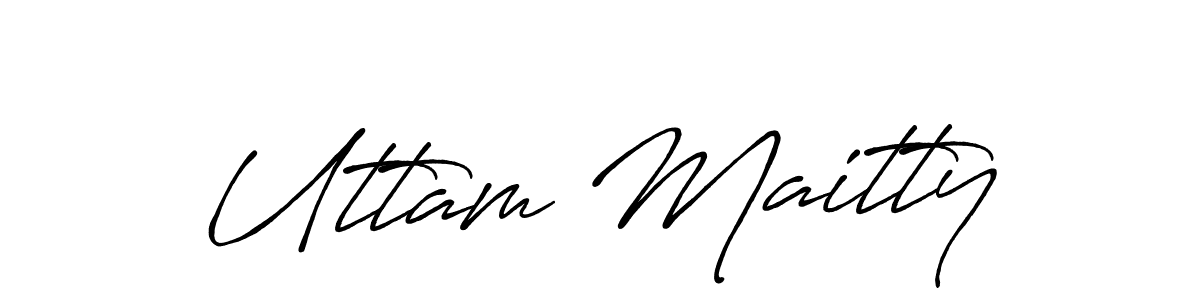 Antro_Vectra_Bolder is a professional signature style that is perfect for those who want to add a touch of class to their signature. It is also a great choice for those who want to make their signature more unique. Get Uttam Maitty name to fancy signature for free. Uttam Maitty signature style 7 images and pictures png