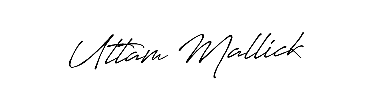 Use a signature maker to create a handwritten signature online. With this signature software, you can design (Antro_Vectra_Bolder) your own signature for name Uttam Mallick. Uttam Mallick signature style 7 images and pictures png