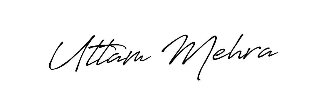 Design your own signature with our free online signature maker. With this signature software, you can create a handwritten (Antro_Vectra_Bolder) signature for name Uttam Mehra. Uttam Mehra signature style 7 images and pictures png