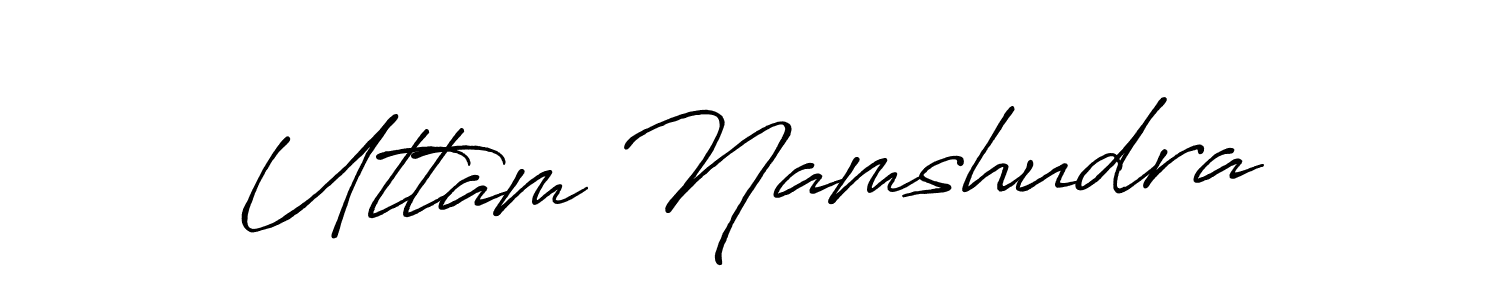 Use a signature maker to create a handwritten signature online. With this signature software, you can design (Antro_Vectra_Bolder) your own signature for name Uttam Namshudra. Uttam Namshudra signature style 7 images and pictures png