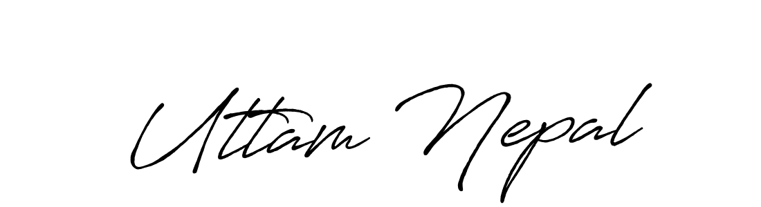 Make a short Uttam Nepal signature style. Manage your documents anywhere anytime using Antro_Vectra_Bolder. Create and add eSignatures, submit forms, share and send files easily. Uttam Nepal signature style 7 images and pictures png