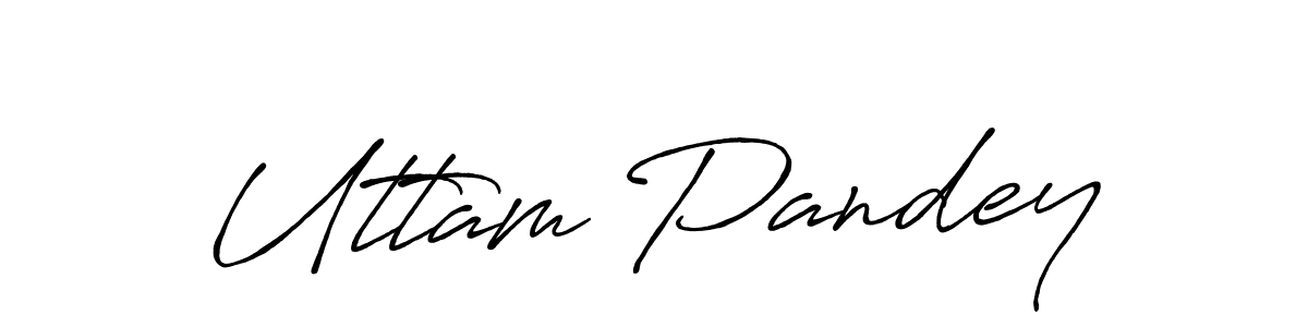 if you are searching for the best signature style for your name Uttam Pandey. so please give up your signature search. here we have designed multiple signature styles  using Antro_Vectra_Bolder. Uttam Pandey signature style 7 images and pictures png