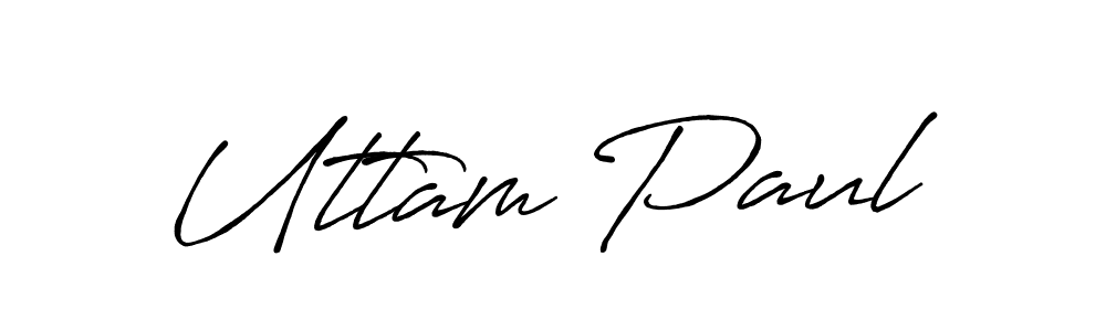 How to make Uttam Paul signature? Antro_Vectra_Bolder is a professional autograph style. Create handwritten signature for Uttam Paul name. Uttam Paul signature style 7 images and pictures png