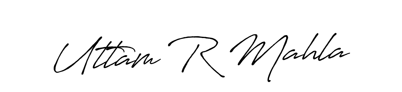 It looks lik you need a new signature style for name Uttam R Mahla. Design unique handwritten (Antro_Vectra_Bolder) signature with our free signature maker in just a few clicks. Uttam R Mahla signature style 7 images and pictures png