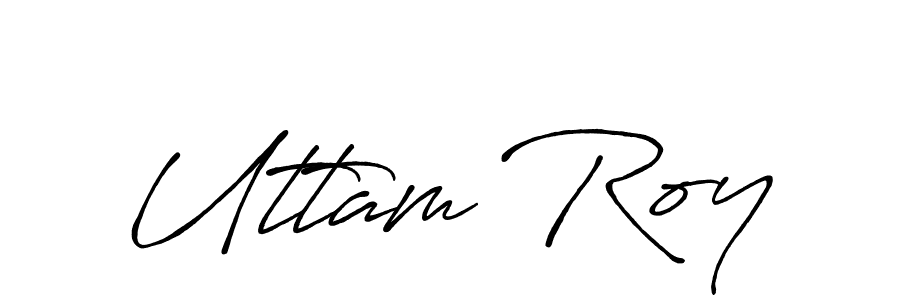 Similarly Antro_Vectra_Bolder is the best handwritten signature design. Signature creator online .You can use it as an online autograph creator for name Uttam Roy. Uttam Roy signature style 7 images and pictures png