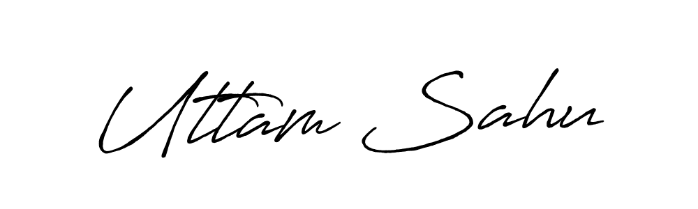 You should practise on your own different ways (Antro_Vectra_Bolder) to write your name (Uttam Sahu) in signature. don't let someone else do it for you. Uttam Sahu signature style 7 images and pictures png