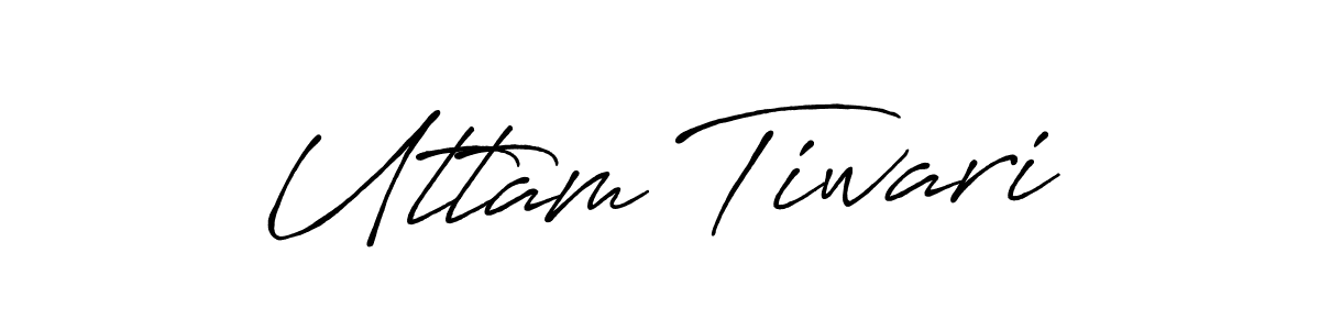 The best way (Antro_Vectra_Bolder) to make a short signature is to pick only two or three words in your name. The name Uttam Tiwari include a total of six letters. For converting this name. Uttam Tiwari signature style 7 images and pictures png