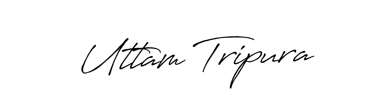 How to Draw Uttam Tripura signature style? Antro_Vectra_Bolder is a latest design signature styles for name Uttam Tripura. Uttam Tripura signature style 7 images and pictures png