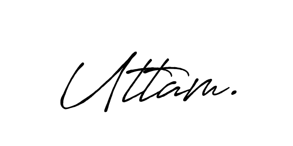 You should practise on your own different ways (Antro_Vectra_Bolder) to write your name (Uttam.) in signature. don't let someone else do it for you. Uttam. signature style 7 images and pictures png