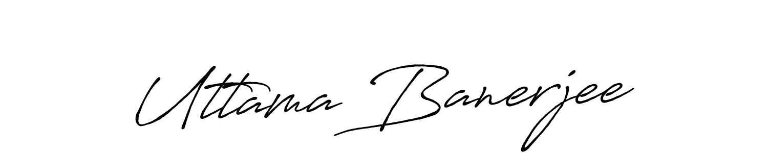 Antro_Vectra_Bolder is a professional signature style that is perfect for those who want to add a touch of class to their signature. It is also a great choice for those who want to make their signature more unique. Get Uttama Banerjee name to fancy signature for free. Uttama Banerjee signature style 7 images and pictures png