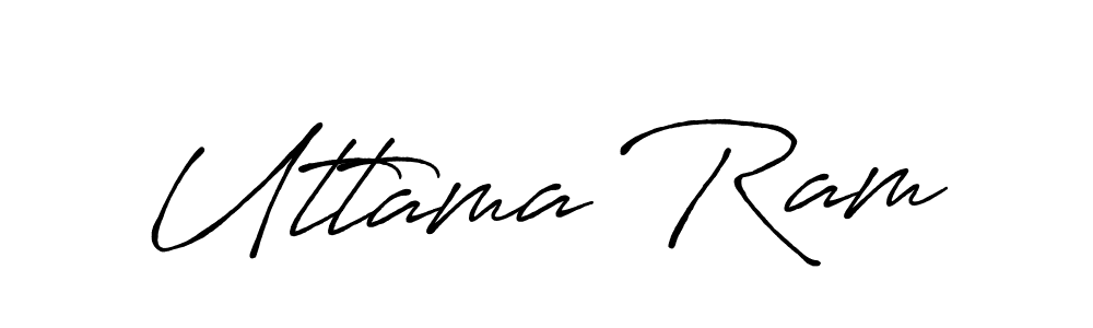 Use a signature maker to create a handwritten signature online. With this signature software, you can design (Antro_Vectra_Bolder) your own signature for name Uttama Ram. Uttama Ram signature style 7 images and pictures png