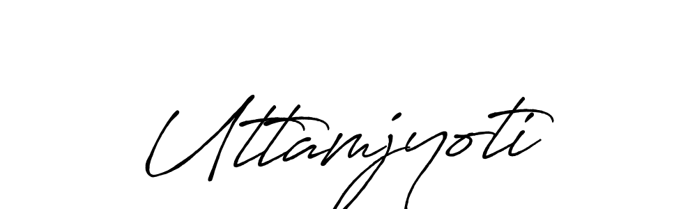 You should practise on your own different ways (Antro_Vectra_Bolder) to write your name (Uttamjyoti) in signature. don't let someone else do it for you. Uttamjyoti signature style 7 images and pictures png