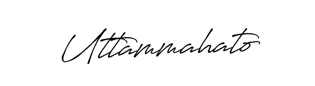 Make a beautiful signature design for name Uttammahato. With this signature (Antro_Vectra_Bolder) style, you can create a handwritten signature for free. Uttammahato signature style 7 images and pictures png