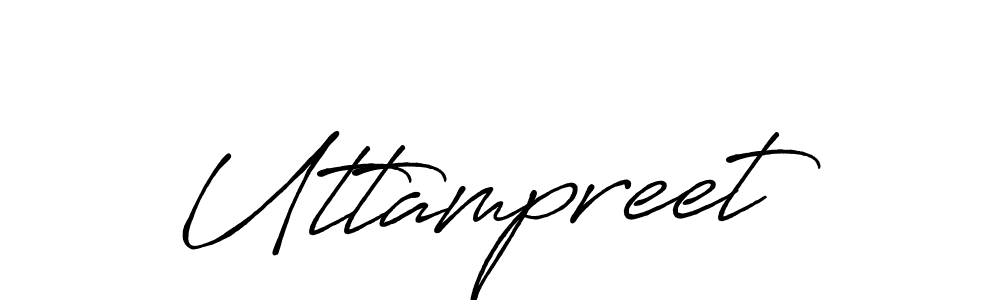 How to Draw Uttampreet signature style? Antro_Vectra_Bolder is a latest design signature styles for name Uttampreet. Uttampreet signature style 7 images and pictures png