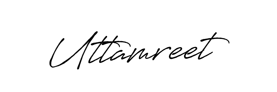 Make a beautiful signature design for name Uttamreet. With this signature (Antro_Vectra_Bolder) style, you can create a handwritten signature for free. Uttamreet signature style 7 images and pictures png