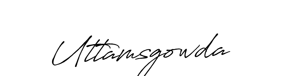 Make a short Uttamsgowda signature style. Manage your documents anywhere anytime using Antro_Vectra_Bolder. Create and add eSignatures, submit forms, share and send files easily. Uttamsgowda signature style 7 images and pictures png