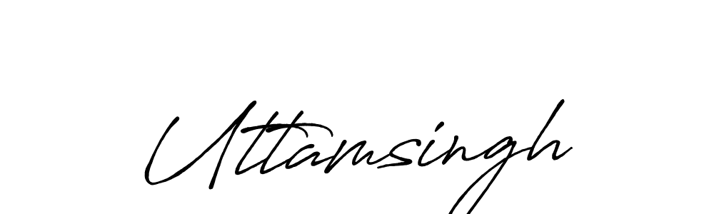 Also You can easily find your signature by using the search form. We will create Uttamsingh name handwritten signature images for you free of cost using Antro_Vectra_Bolder sign style. Uttamsingh signature style 7 images and pictures png