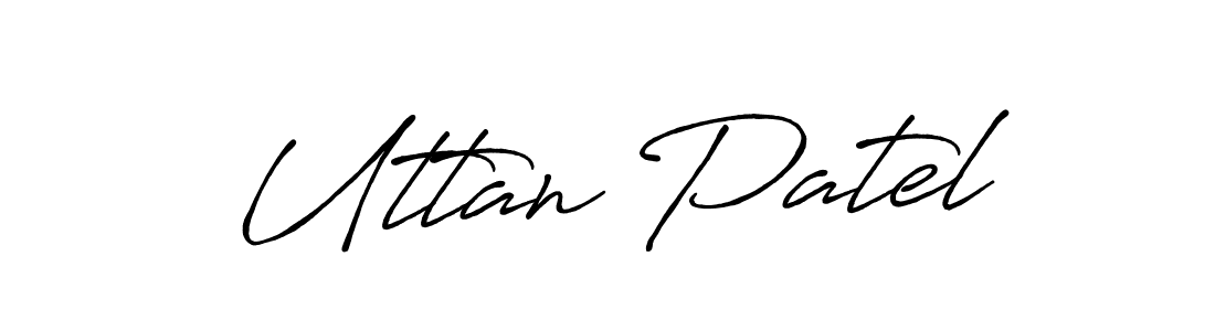 Use a signature maker to create a handwritten signature online. With this signature software, you can design (Antro_Vectra_Bolder) your own signature for name Uttan Patel. Uttan Patel signature style 7 images and pictures png