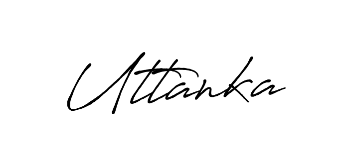 How to Draw Uttanka signature style? Antro_Vectra_Bolder is a latest design signature styles for name Uttanka. Uttanka signature style 7 images and pictures png