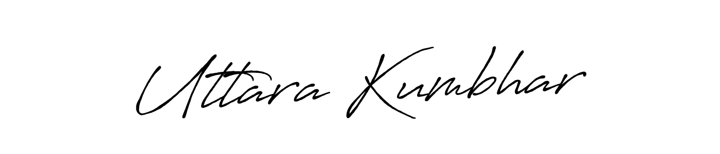 How to make Uttara Kumbhar name signature. Use Antro_Vectra_Bolder style for creating short signs online. This is the latest handwritten sign. Uttara Kumbhar signature style 7 images and pictures png