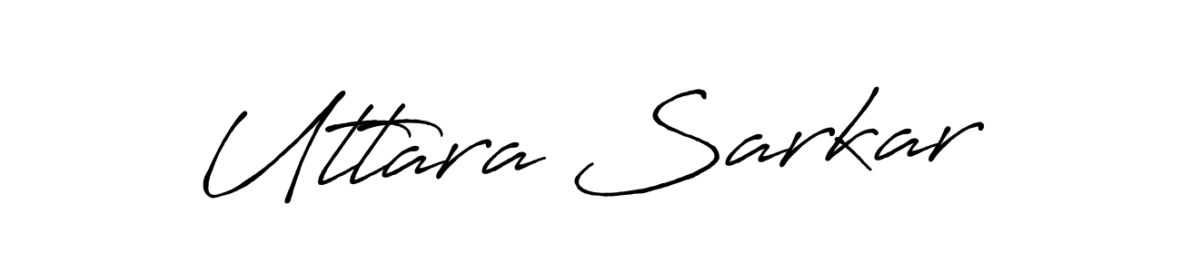 How to make Uttara Sarkar name signature. Use Antro_Vectra_Bolder style for creating short signs online. This is the latest handwritten sign. Uttara Sarkar signature style 7 images and pictures png