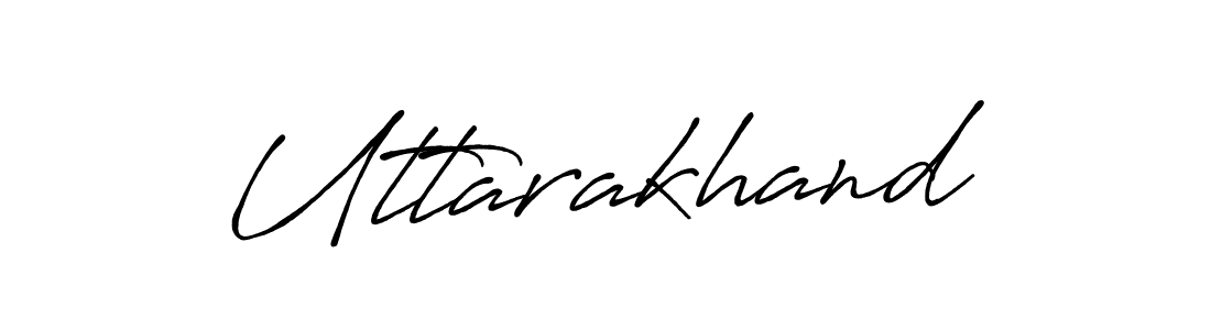 Create a beautiful signature design for name Uttarakhand. With this signature (Antro_Vectra_Bolder) fonts, you can make a handwritten signature for free. Uttarakhand signature style 7 images and pictures png