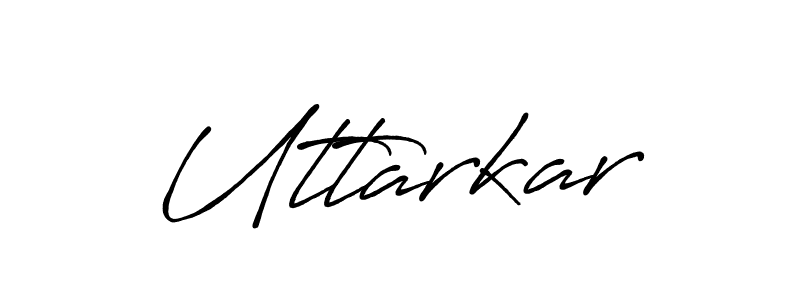 How to make Uttarkar signature? Antro_Vectra_Bolder is a professional autograph style. Create handwritten signature for Uttarkar name. Uttarkar signature style 7 images and pictures png