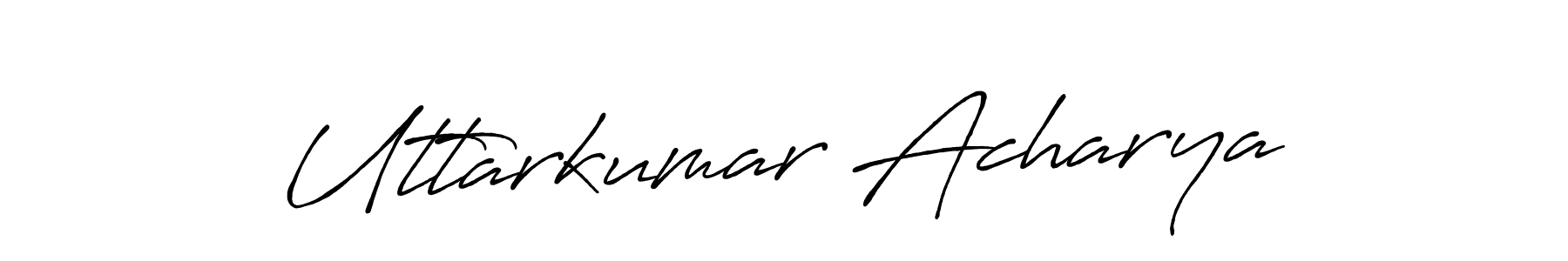 Make a beautiful signature design for name Uttarkumar Acharya. With this signature (Antro_Vectra_Bolder) style, you can create a handwritten signature for free. Uttarkumar Acharya signature style 7 images and pictures png