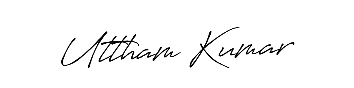 Use a signature maker to create a handwritten signature online. With this signature software, you can design (Antro_Vectra_Bolder) your own signature for name Uttham Kumar. Uttham Kumar signature style 7 images and pictures png