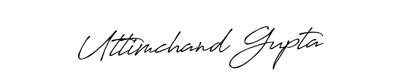 Design your own signature with our free online signature maker. With this signature software, you can create a handwritten (Antro_Vectra_Bolder) signature for name Uttimchand Gupta. Uttimchand Gupta signature style 7 images and pictures png