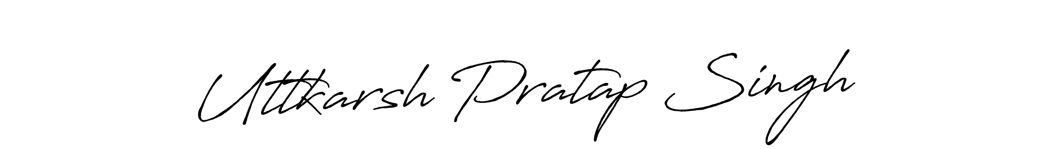 You should practise on your own different ways (Antro_Vectra_Bolder) to write your name (Uttkarsh Pratap Singh) in signature. don't let someone else do it for you. Uttkarsh Pratap Singh signature style 7 images and pictures png