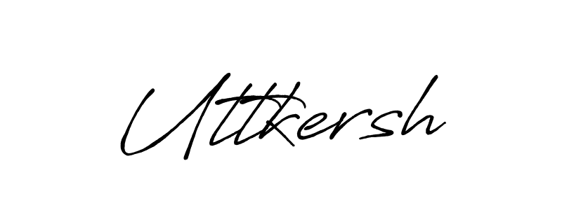 if you are searching for the best signature style for your name Uttkersh. so please give up your signature search. here we have designed multiple signature styles  using Antro_Vectra_Bolder. Uttkersh signature style 7 images and pictures png