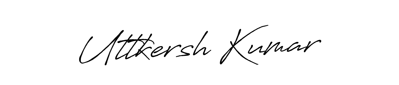 Create a beautiful signature design for name Uttkersh Kumar. With this signature (Antro_Vectra_Bolder) fonts, you can make a handwritten signature for free. Uttkersh Kumar signature style 7 images and pictures png