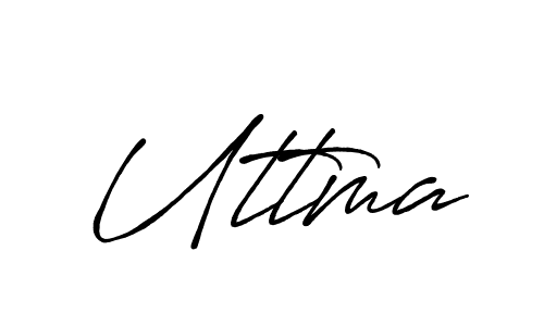 The best way (Antro_Vectra_Bolder) to make a short signature is to pick only two or three words in your name. The name Uttma include a total of six letters. For converting this name. Uttma signature style 7 images and pictures png