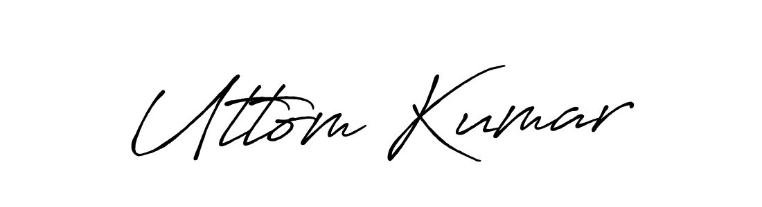 How to Draw Uttom Kumar signature style? Antro_Vectra_Bolder is a latest design signature styles for name Uttom Kumar. Uttom Kumar signature style 7 images and pictures png