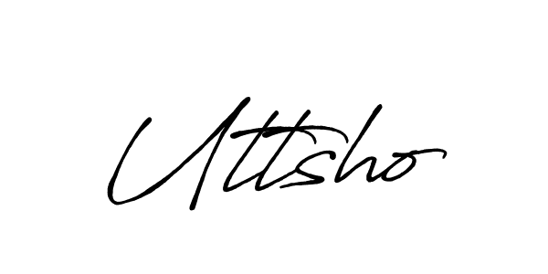 Create a beautiful signature design for name Uttsho. With this signature (Antro_Vectra_Bolder) fonts, you can make a handwritten signature for free. Uttsho signature style 7 images and pictures png