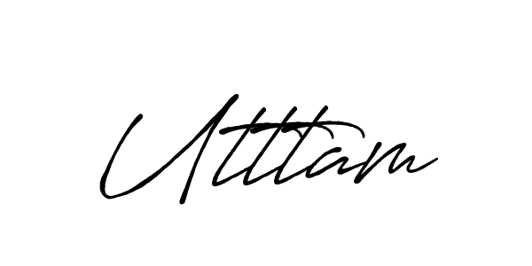 How to Draw Utttam signature style? Antro_Vectra_Bolder is a latest design signature styles for name Utttam. Utttam signature style 7 images and pictures png