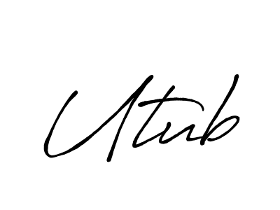 Make a beautiful signature design for name Utub. Use this online signature maker to create a handwritten signature for free. Utub signature style 7 images and pictures png