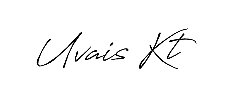 How to make Uvais Kt signature? Antro_Vectra_Bolder is a professional autograph style. Create handwritten signature for Uvais Kt name. Uvais Kt signature style 7 images and pictures png