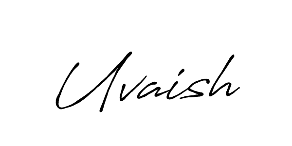 Create a beautiful signature design for name Uvaish. With this signature (Antro_Vectra_Bolder) fonts, you can make a handwritten signature for free. Uvaish signature style 7 images and pictures png