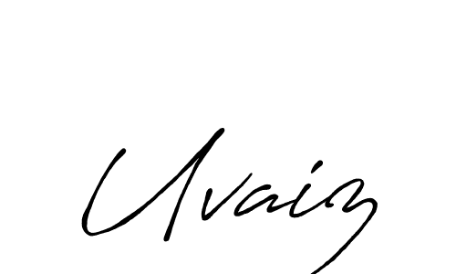 Also You can easily find your signature by using the search form. We will create Uvaiz name handwritten signature images for you free of cost using Antro_Vectra_Bolder sign style. Uvaiz signature style 7 images and pictures png