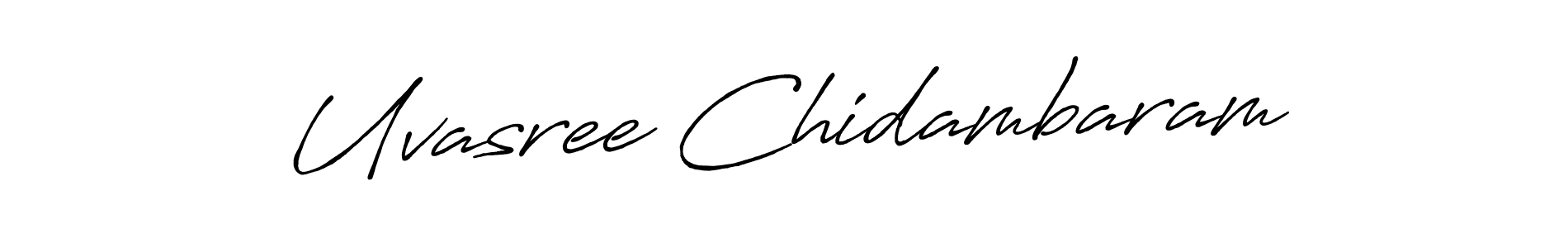 Use a signature maker to create a handwritten signature online. With this signature software, you can design (Antro_Vectra_Bolder) your own signature for name Uvasree Chidambaram. Uvasree Chidambaram signature style 7 images and pictures png