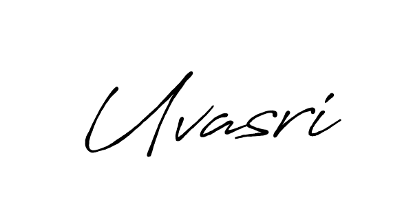 Use a signature maker to create a handwritten signature online. With this signature software, you can design (Antro_Vectra_Bolder) your own signature for name Uvasri. Uvasri signature style 7 images and pictures png