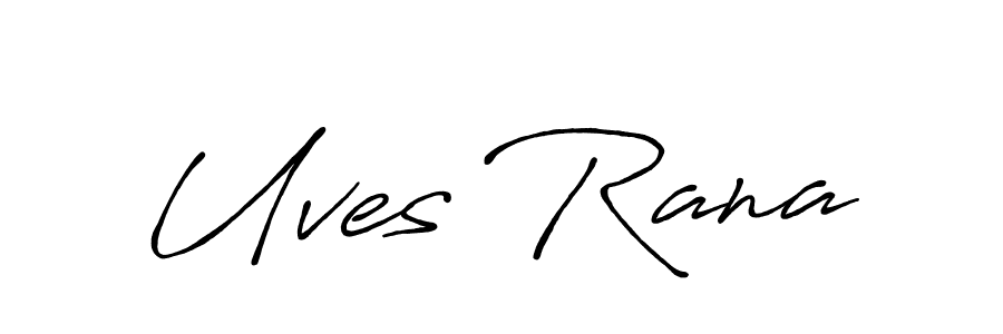 You should practise on your own different ways (Antro_Vectra_Bolder) to write your name (Uves Rana) in signature. don't let someone else do it for you. Uves Rana signature style 7 images and pictures png